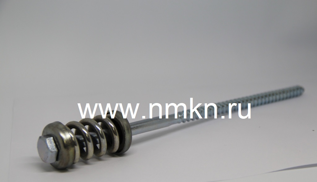 пружинный болт 10х260 (с монтажной шайбой и оцинкованной пружиной) в интернет-магазине НМК